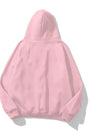 Kapüşonlu İçi Polar Kemal Atatürk 10 Kasım Baskılı Pembe Unisex Hoodie Sweatshirt