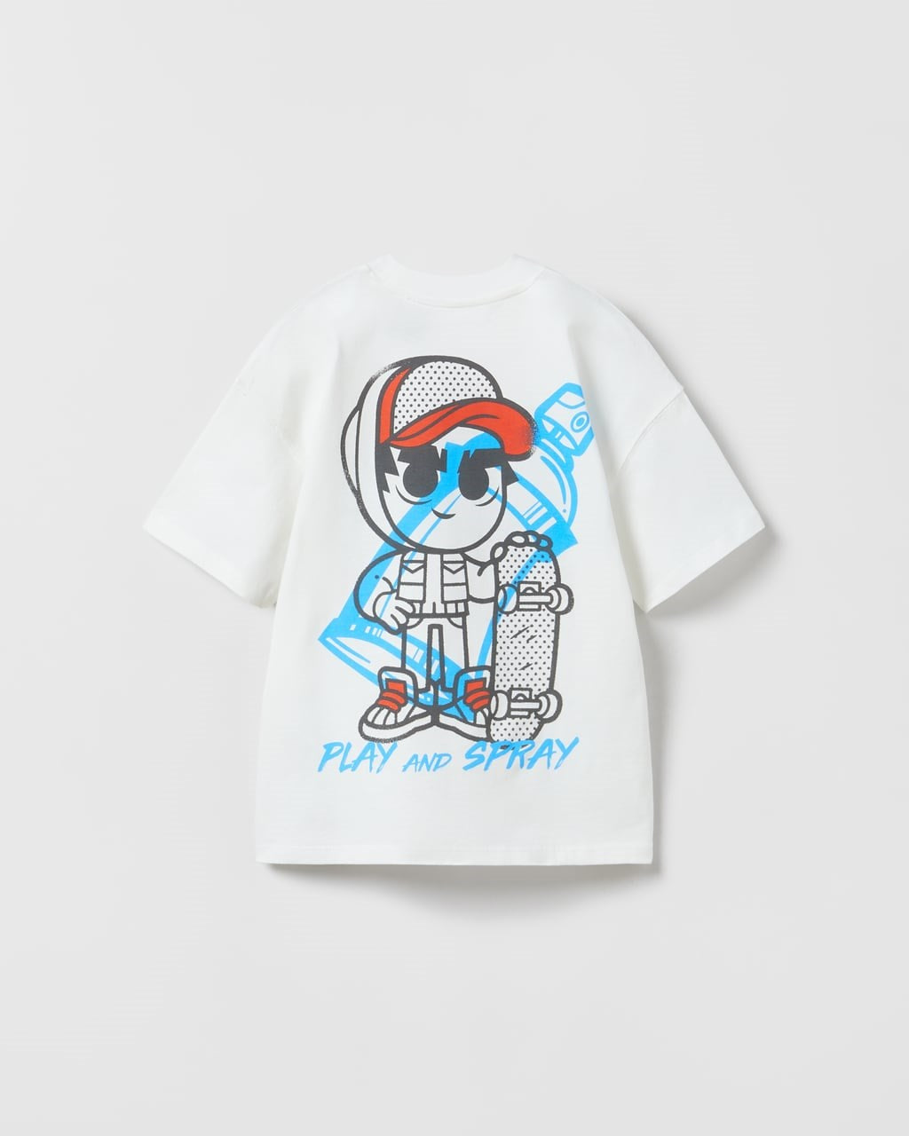Subway Surfers Play And Spray Tasarım Baskılı Beyaz Çocuk T-Shirt