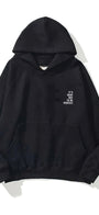 Kapüşonlu İçi Polar It's Okay Baskılı Unisex Siyah Oversize Hoodie Sweatshirt