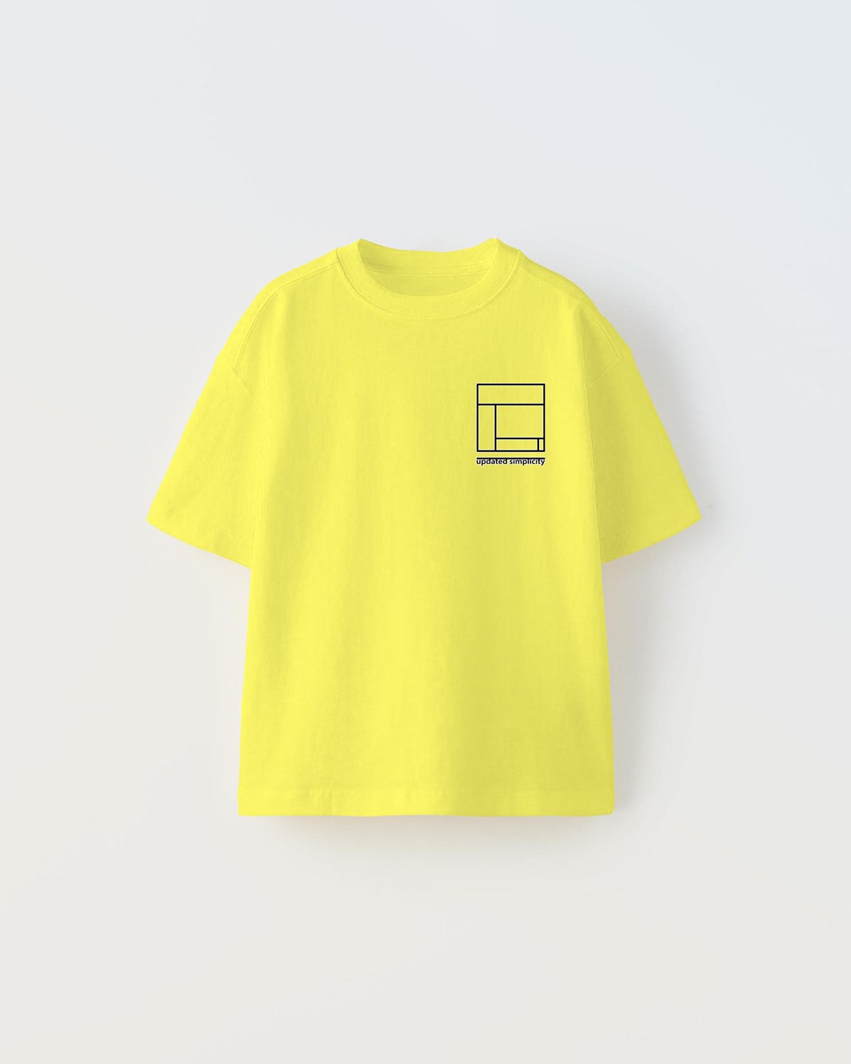 Updated Simplicity Yazılı Desen Tasarım Baskılı Sarı Çocuk T-Shirt