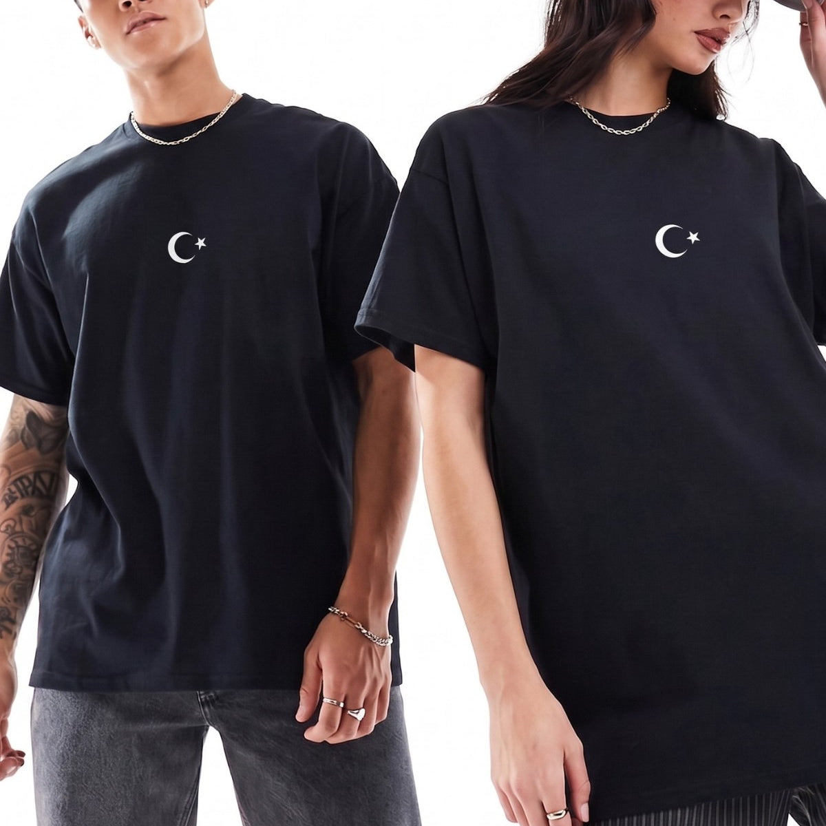 Unisex Oversize Tişört Legend of Türkiye Baskılı Siyah – Bisiklet Yaka, Rahat Kalıp, %100 Pamuk