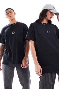 Unisex Oversize Tişört Legend of Türkiye Baskılı Siyah – Bisiklet Yaka, Rahat Kalıp, %100 Pamuk