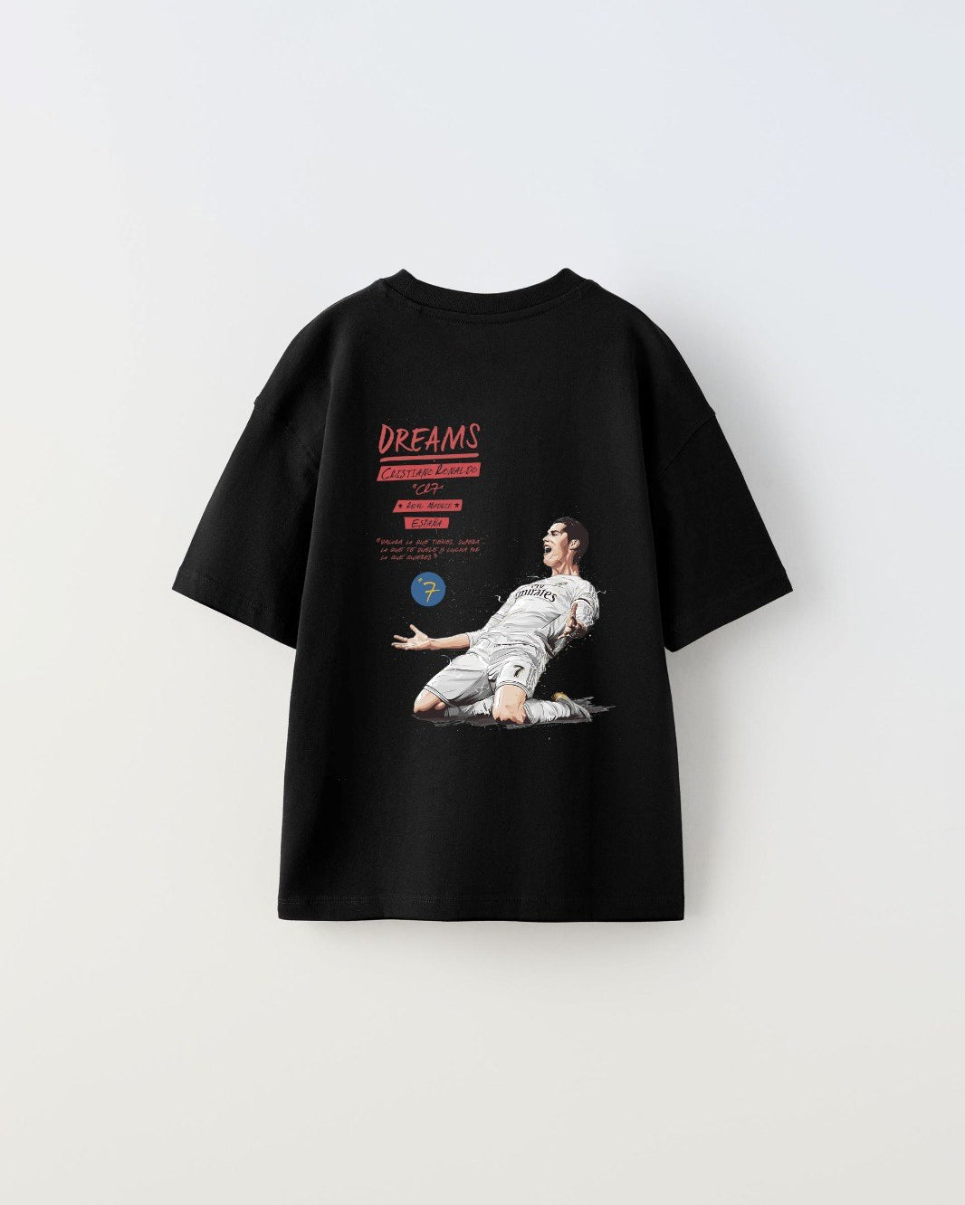 Bring Your Game Yazılı Futbol Tasarım Baskılı Siyah Çocuk T-shirt