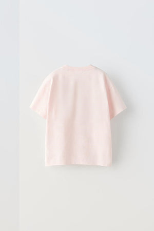 Busıness Stratecy Yazılı Yürüyen Satranç Tasarım Baskılı Pembe Çocuk T-Shirt