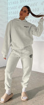 White Fox Kadın Vol 3 Baskılı %100 Pamuk Krem Kapüşonlu Oversize Hoodie