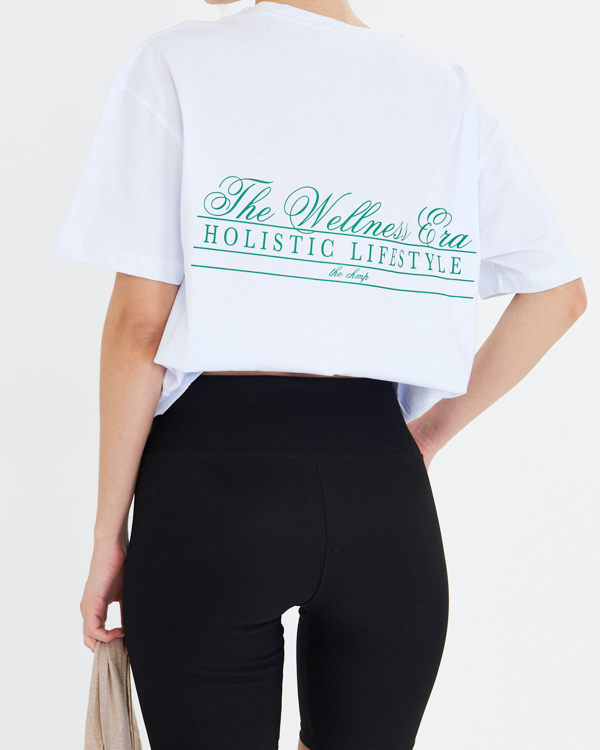 The Wellness Era Baskılı %100 Pamuk Oversize Kadın Tişört