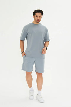 Pamuklu Relax Konforlu Oversize Tişört ve Şort Takımı