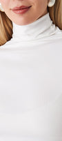Kadın Ultra Soft Balıkçı Yaka Bluz Beyaz 