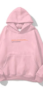 Kapüşonlu İçi Polar Art Work Heykel Baskılı Pembe Unisex Hoodie Sweatshirt