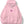 Kapüşonlu İçi Polar No Fear Baskılı Pembe Unisex Oversize Hoodie Sweatshirt