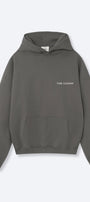 Every Thing Is Fine Baskılı Unisex  Füme Kapüşonlu Sweatshirt – 3 İplik Şardonlu Kumaş