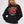 Kapüşonlu İçi Polar Cherries Yazılı Kiraz Baskılı Siyah Oversize Hoodie Sweatshirt