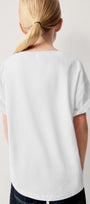Fiyonk Tasarım Baskılı Beyaz Çocuk T-shirt