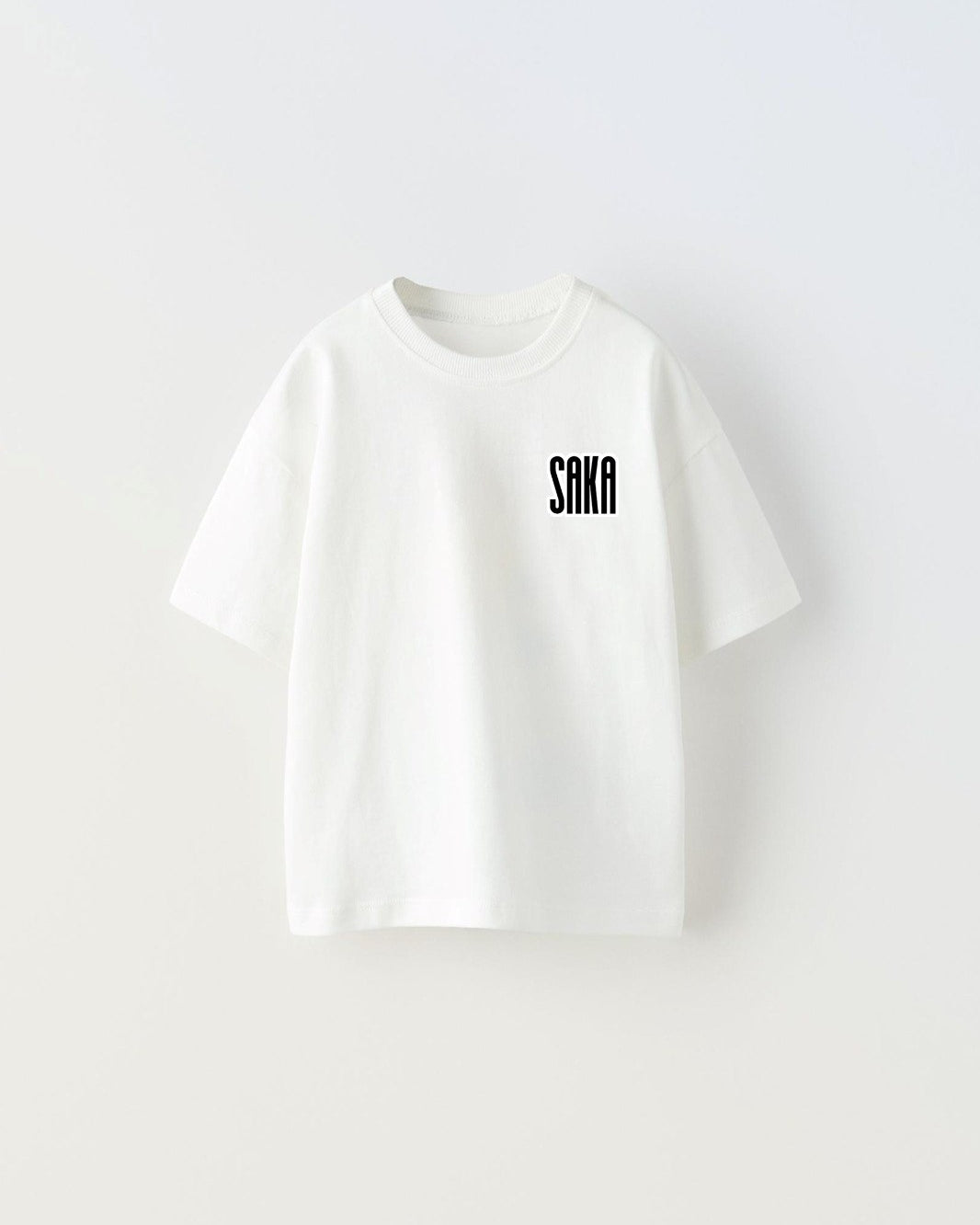 Euro 2024'ün Genç Yıldızları Saka Baskılı Beyaz Çocuk T-shirt