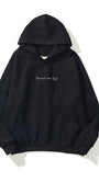 Kapüşonlu İçi Polar Vincent Van Gogh Baskılı Siyah Unisex Hoodie Sweatshirt