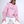 Pembe Bisiklet Yaka İçi Polar Jardin Du Village Yazı Baskılı Oversize Sweatshirt