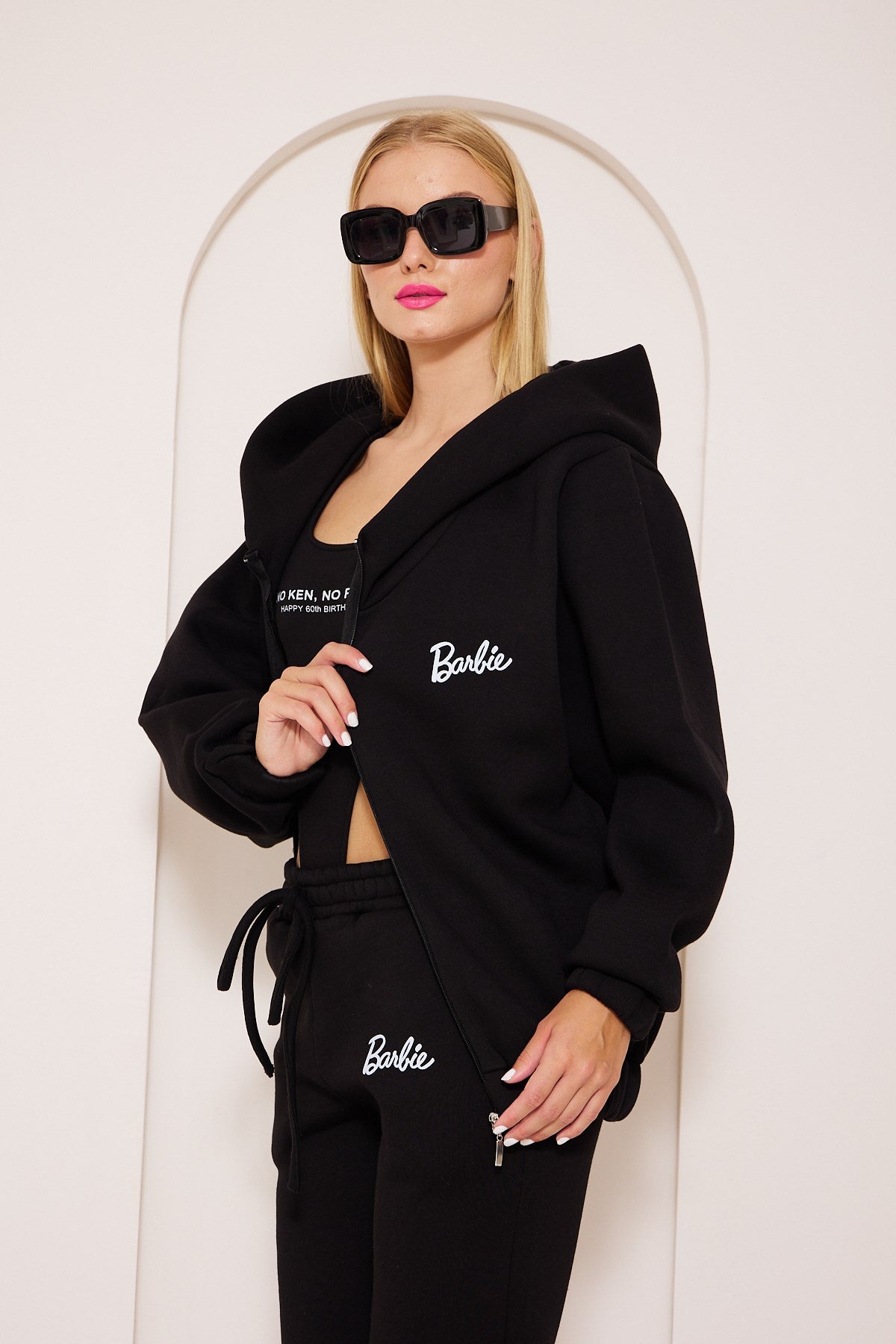 Barbie Baskılı 3'Lü Eşofman Takımı