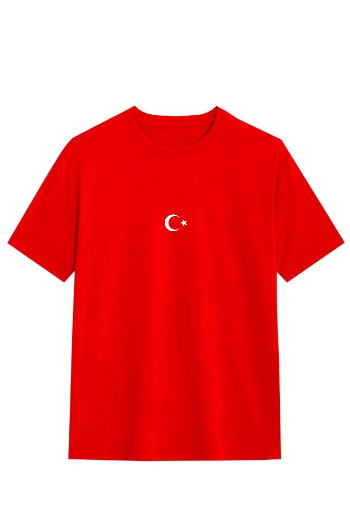 Unisex Oversize Tişört Legend of Türkiye Baskılı Kırmızı – Bisiklet Yaka, Rahat Kalıp, Yazılık, %100 Pamuk