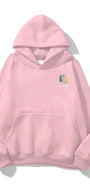 Kapüşonlu İçi Polar Van Gogh's Chair Baskılı Pembe Unisex Hoodie Sweatshirt