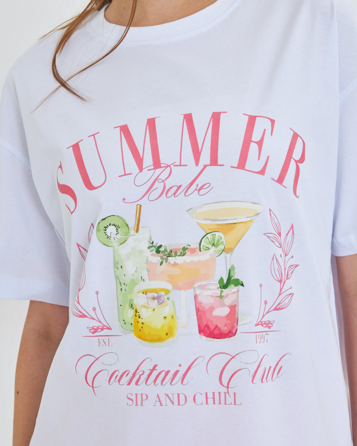 Summer Babe Baskılı %100 Tasarım Kadın Tişört