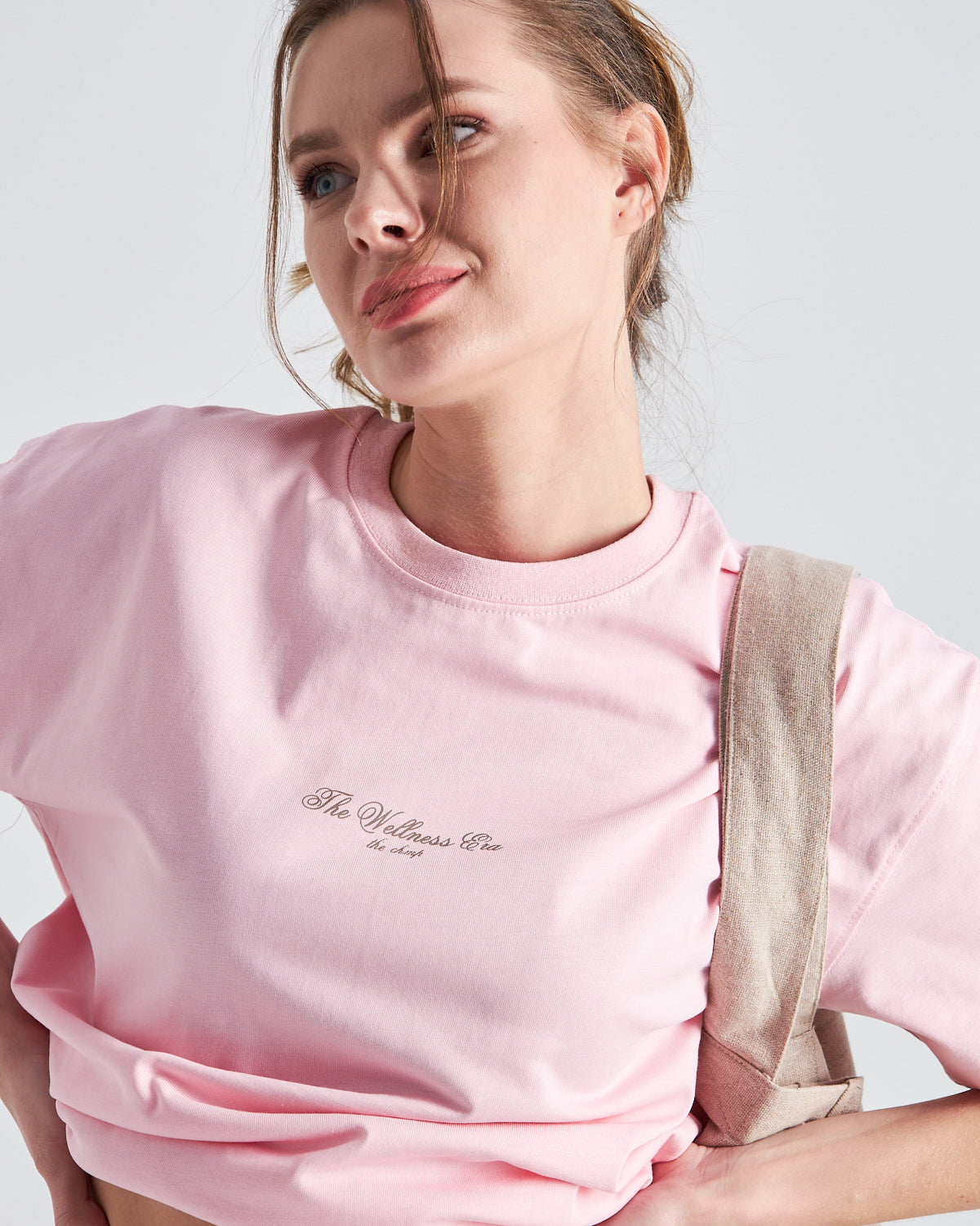 The Wellness Era Baskılı %100 Pamuk Oversize Kadın Tişört