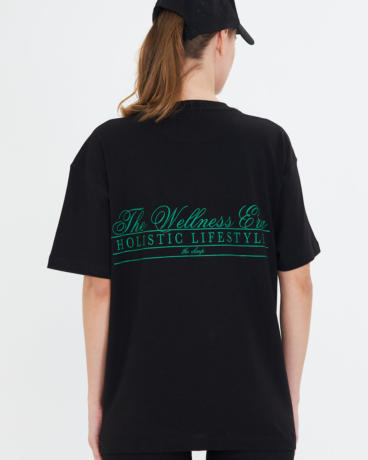 The Wellness Era Baskılı %100 Pamuk Oversize Kadın Tişört