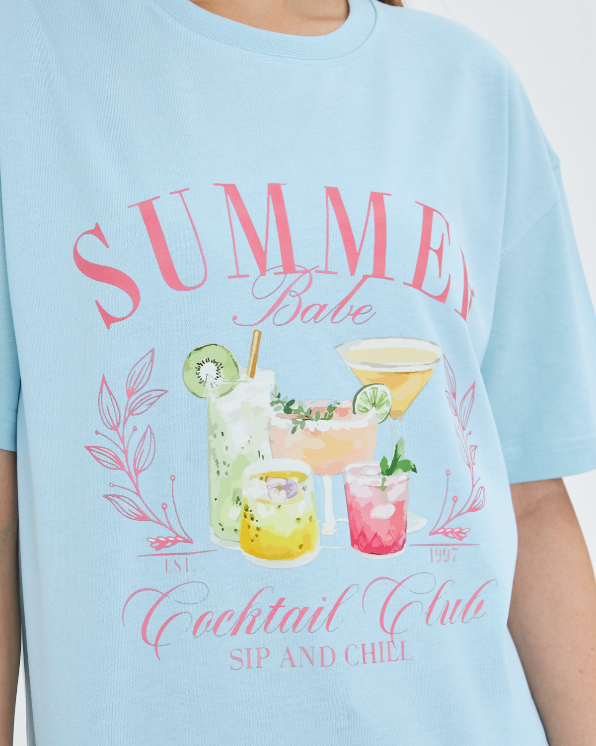 Summer Babe Baskılı %100 Tasarım Kadın Tişört