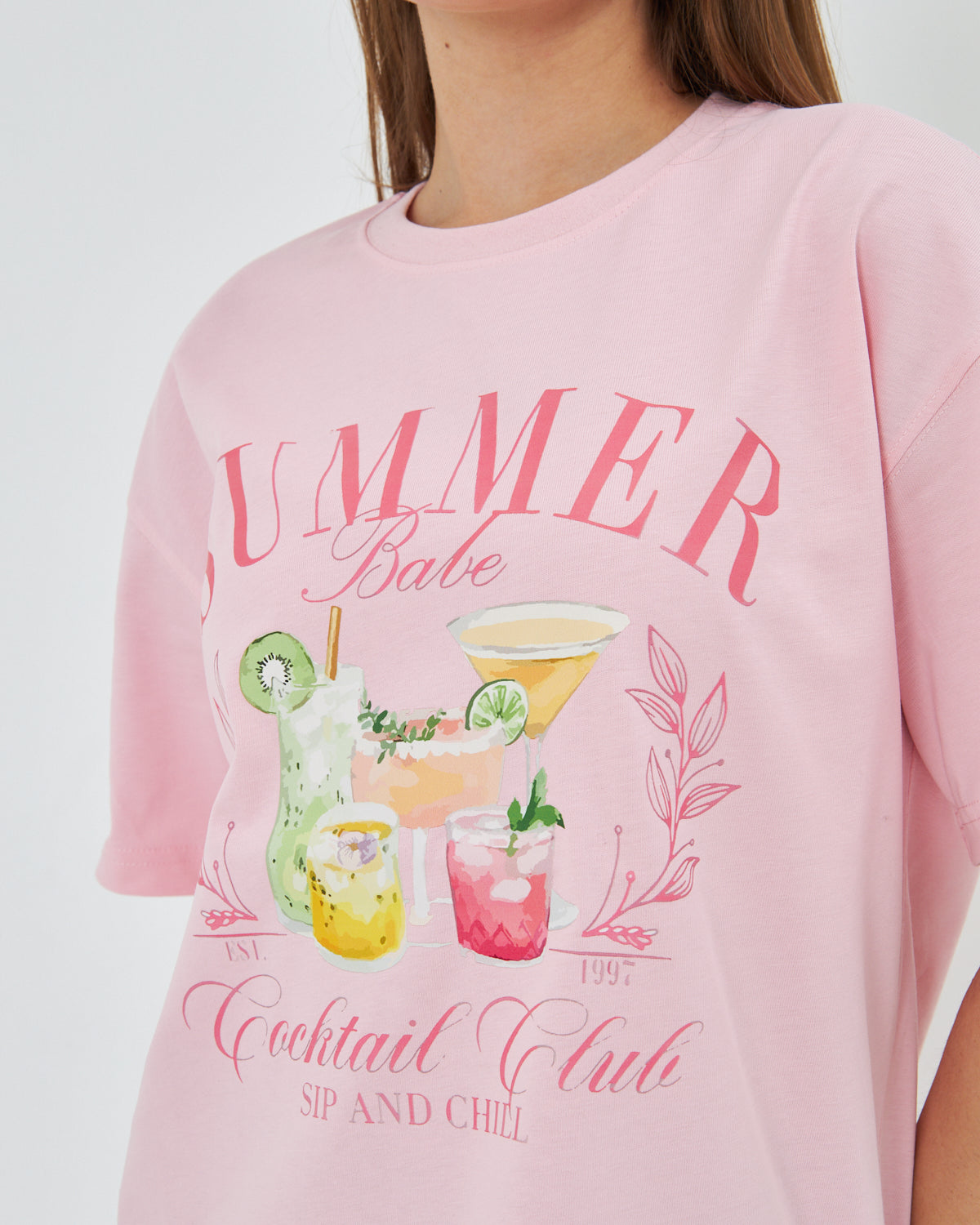 Summer Babe Baskılı %100 Tasarım Kadın Tişört