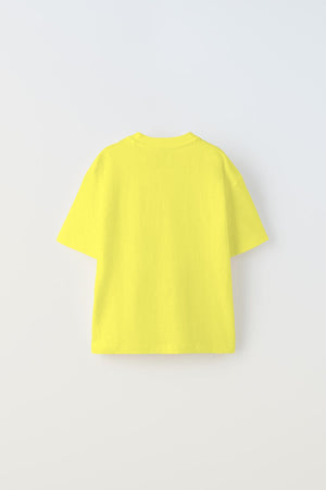The Champ Fast Furıous Yazılı Araba Baskılı Sarı Çocuk T-Shirt
