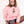 Pembe Bisiklet Yaka Puantiyeli Ayıcık Baskılı Oversize Unisex Sweatshirt