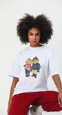 %100 Pamuk Sevgili Konseptli Teddy Baskılı T-shirt