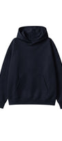 Unisex Oversize Hoodie Not You Again Baskılı Lacivert – Kapüşonlu, Kanguru Cepli, 3 İplik Şardonlu 