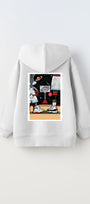 Kapüşonlu İçi Polar I Love This Game Yazılı Basketbol Baskılı Beyaz Unisex Çocuk Sweatshirt