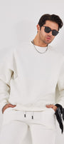 Bisiklet Yaka Basic 3 iplik Şardonlu Oversize Sweatshirt