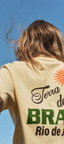 Terra Do Sol Brazil Baskılı %100 Pamuk Tişört Kadın