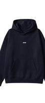 Kadın Oversize Hoodie Amore Baskılı Lacivert – Kapüşonlu, Kanguru Cepli, 3 İplik Şardonlu Polar