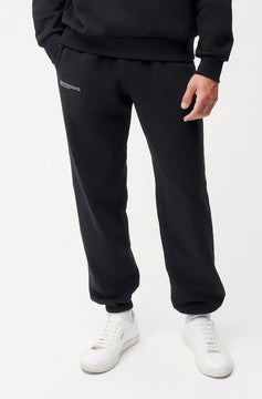 Beli Lastikli  Paçası Lastikli Pamuklu Nefes Alan Nature Concept Regular Fit Jogger Siyah Eşofman Al