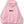 Kapüşonlu İçi Polar Satranç Think Baskılı Pembe Unisex Oversize Hoodie Sweatshirt