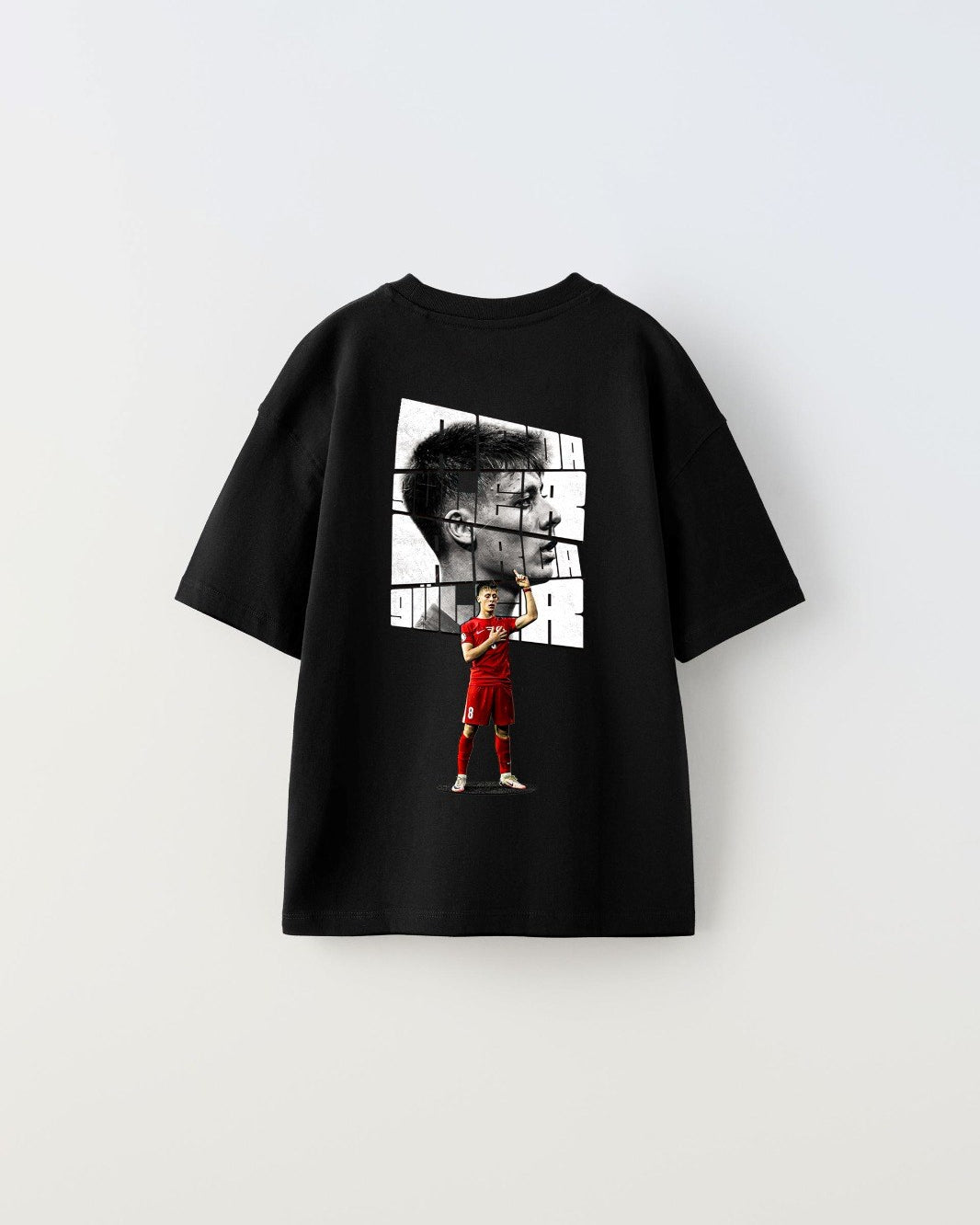Euro 2024'ün Genç Yıldızları Arda Güler Baskılı Siyah Çocuk T-shirt