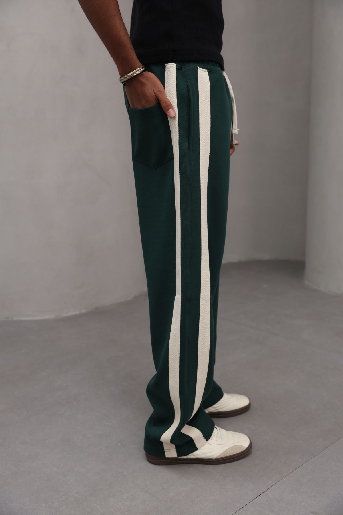 Şerit  Detaylı Oversize Erkek Eşofman Altı