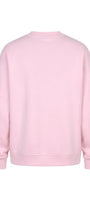 Kadın Oversize Sweatshirt 90’s Girl Baskılı Pembe – Bisiklet Yaka, 3 İplik Şardonlu Polar