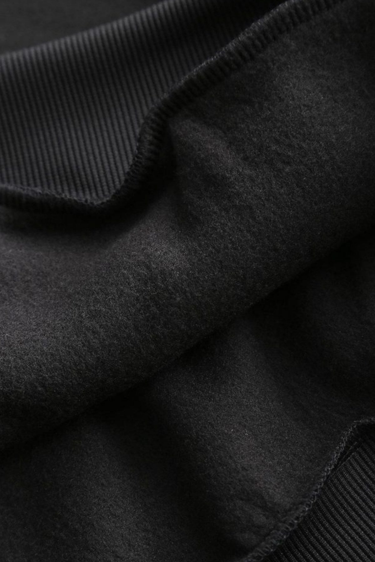 Kadın Oversize Hoodie Cry First Baskılı Siyah – Kapüşonlu, Kanguru Cepli, 3 İplik Şardonlu Polar