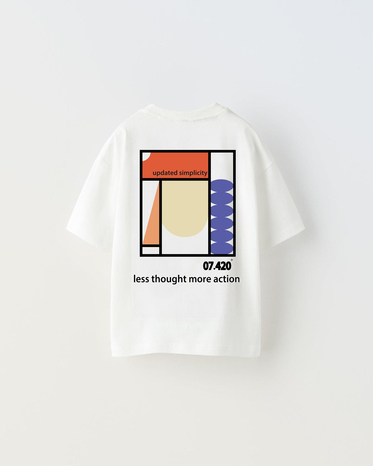 Updated Simplicity Yazılı Desen Tasarım Baskılı Beyaz Çocuk T-Shirt