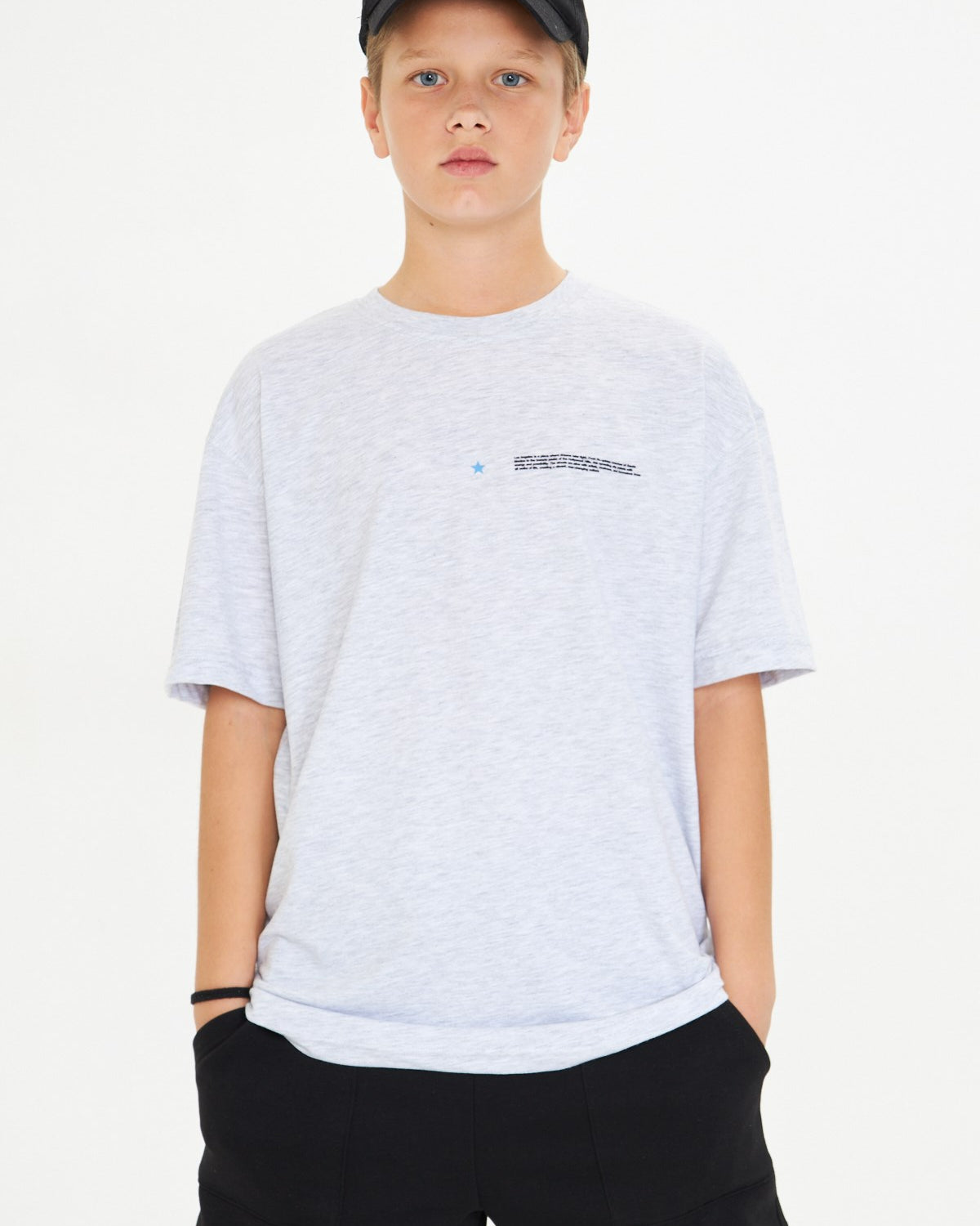 Los Angeles Baskılı %100 Pamuk Oversize Beyaz Unisex Çocuk Tişört
