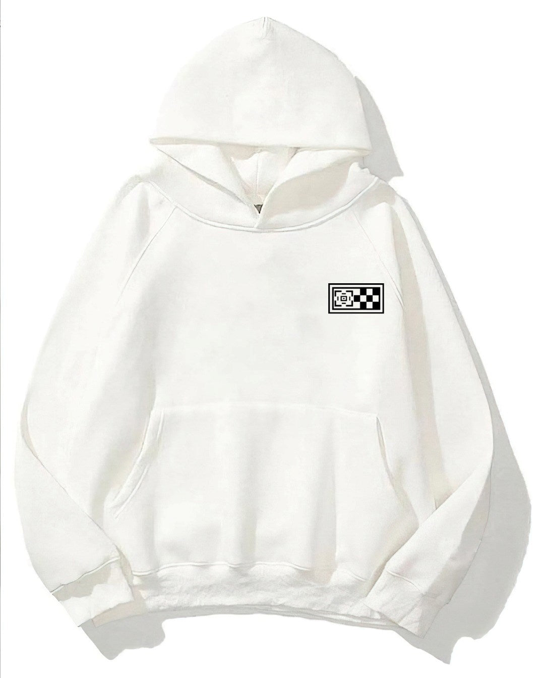 Kapüşonlu İçi Polar The Champ Dağ Baskılı Beyaz Unisex Hoodie Sweatshirt