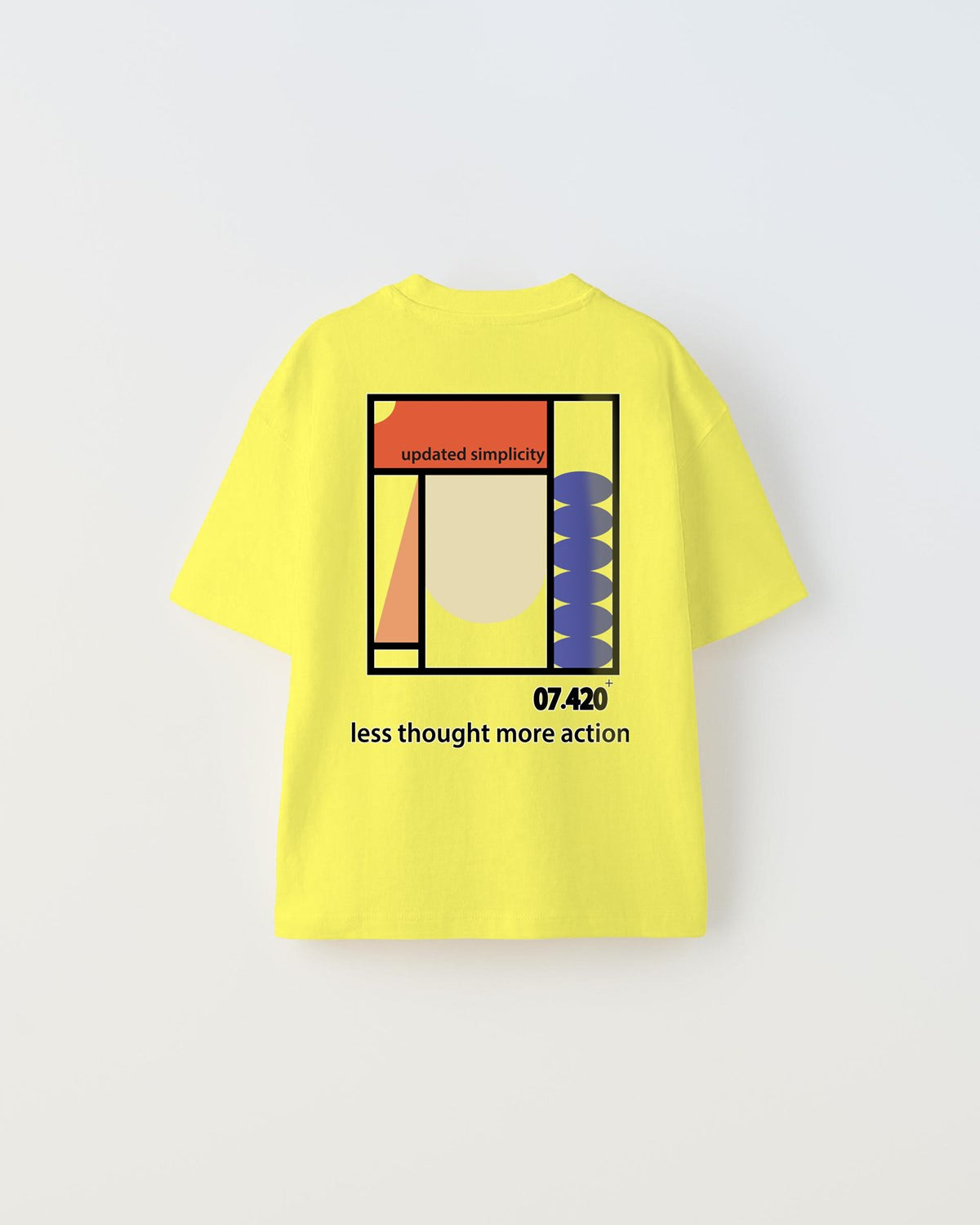 Updated Simplicity Yazılı Desen Tasarım Baskılı Sarı Çocuk T-Shirt
