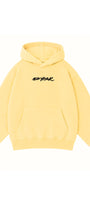 Erkek Çocuk Oversize Hoodie Sweatshirt DAY IN NYC Baskılı Sarı – Kapüşonlu, Cepli, 3 İplik Polar