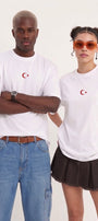 Unisex Oversize Tişört Legend of Türkiye Baskılı Beyaz – Bisiklet Yaka, Rahat Kalıp, %100 Pamuk
