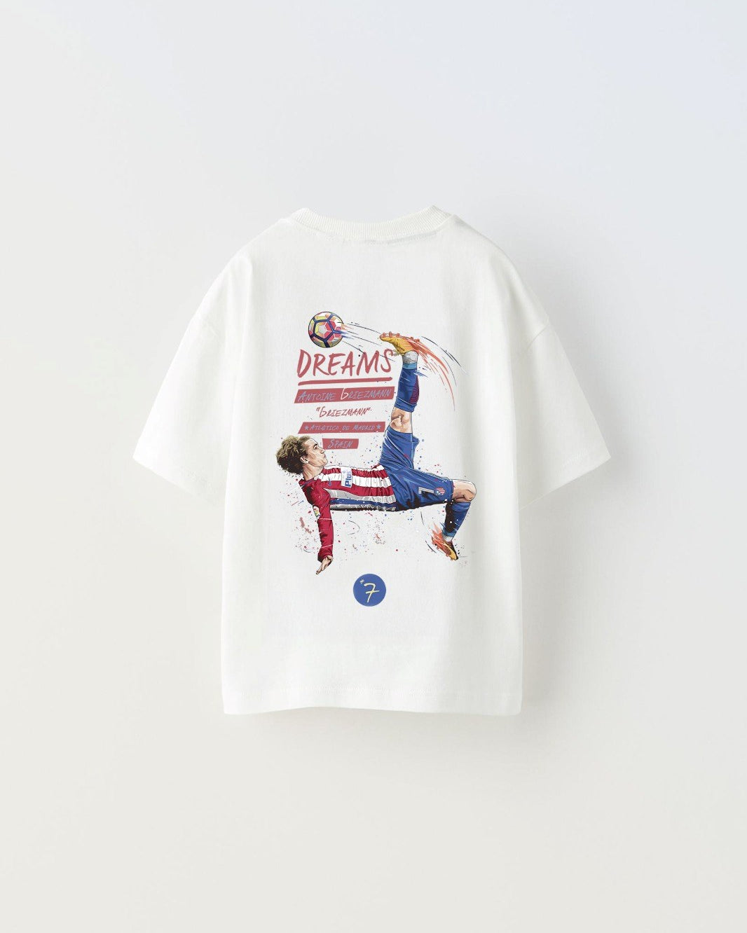 Earned Not Gıven Yazılı Futbol Tasarım Baskılı Beyaz Çocuk T-shirt