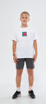 Afraıd Of Real Yazılı Baskılı Beyaz Çocuk T-shirt